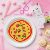 ピザフパーソナライズされたァン・オブ・ザ・イヤープレート ペーパープレート (パーティー)