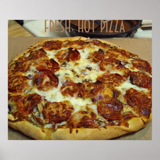 ピザフレッシュホットアートポスター ポスター (正面)