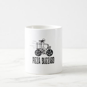 ピザブリザードバイクードドライバー コーヒーマグカップ