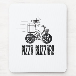 ピザブリザードバイクードドライバー マウスパッド