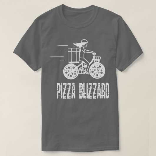 ピザブリザードバイク宅配便 Tシャツ (デザイン正面)
