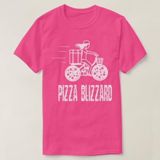 ピザブリザードバイク宅配便 Tシャツ (デザイン正面)