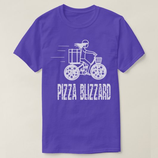 ピザブリザードバイク宅配便 Tシャツ (デザイン正面)