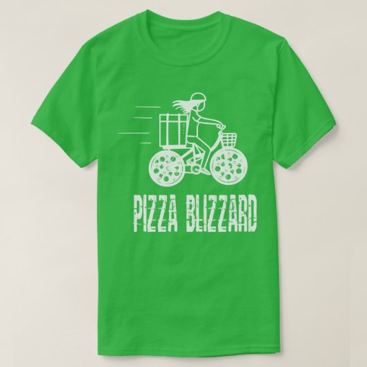 ピザブリザードバイク宅配便 Tシャツ (デザイン正面)