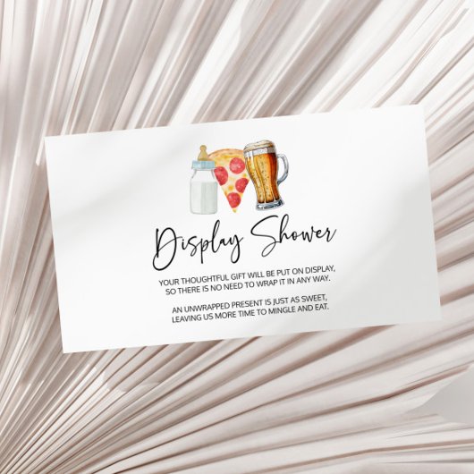 ピザブリーズおむつ赤ちゃんシャワー表示シャワー エンクロージャーカード