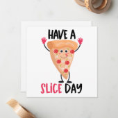 ピザプおもしろいン ノートカード (正面/裏面インサイチュ)