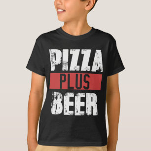 ピザプラスビールファーストフードラバーアルコールパーティーDeli Tシャツ