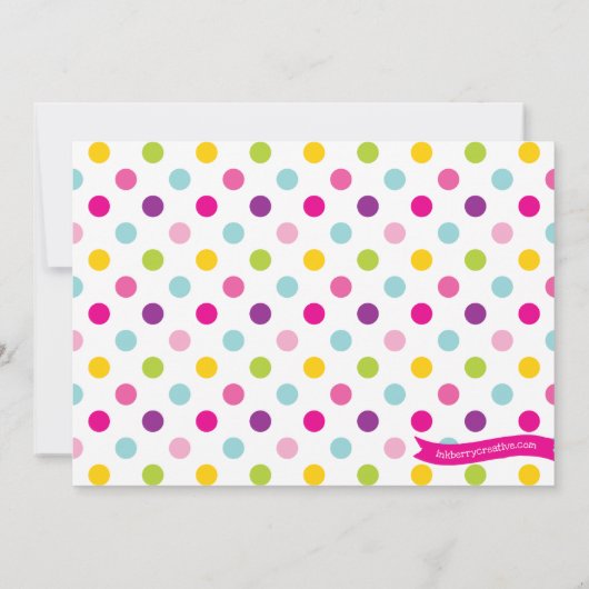 ピザプールパジャマパーティの招待状 招待状 (裏面)