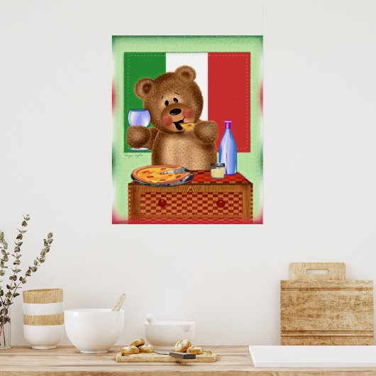 ピザベア ポスター (キッチン)