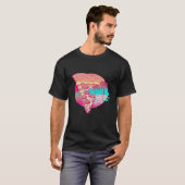 ピザベイパウェーブレトロ美学 Tシャツ (正面フル)