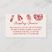 ピザベビーイタリアンシャワー表示シャワー エンクロージャーカード (正面)