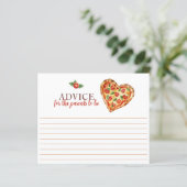 ピザベビーシャワーアドバイスカード – C用おもしろいキープサケ (スタンド正面)