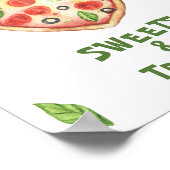 ピザベビーシャワー – スイーツとお菓子 ポスター (角)