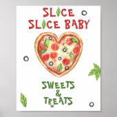 ピザベビーシャワー – スイーツとお菓子 ポスター (正面)