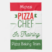 ピザベーキングチームパーソナライズされた- キッチンタオル (縦)