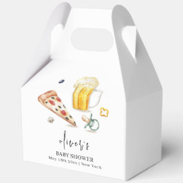 ピザベ素朴アモダンーおしゃぶり赤ちゃんシャワー フェイバーボックス