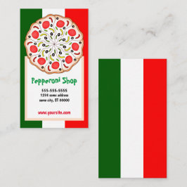 ピザペペロイタリアンーニの店またはレストラン 名刺