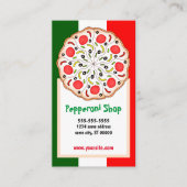 ピザペペロイタリアンーニの店またはレストラン 名刺 (正面)