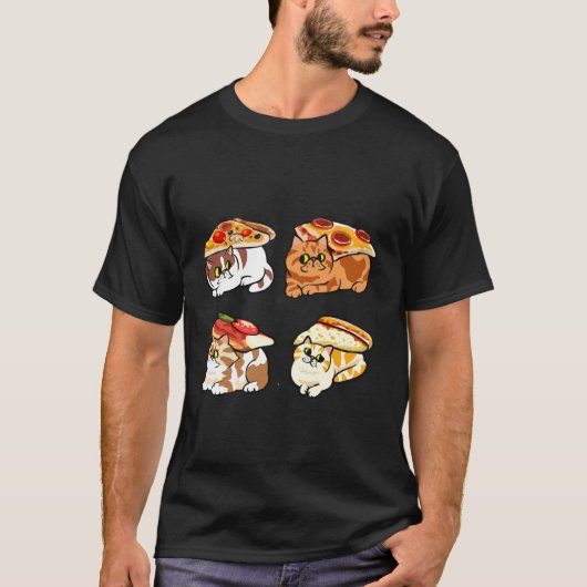 ピザペルシャンキャット Tシャツ (正面)