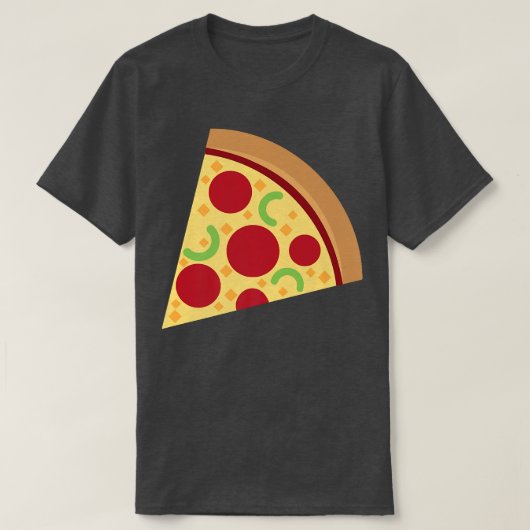 ピザペローニピザのコスチュームのスライス Tシャツ (デザイン正面)