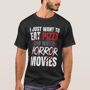 ピザホラー映画のハロウィンデザイン_1 Tシャツ