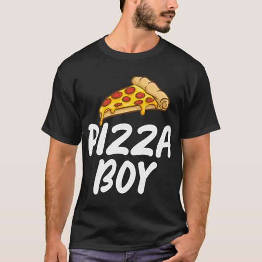 ピザボーイスナックピザローブピザ Tシャツ (正面)