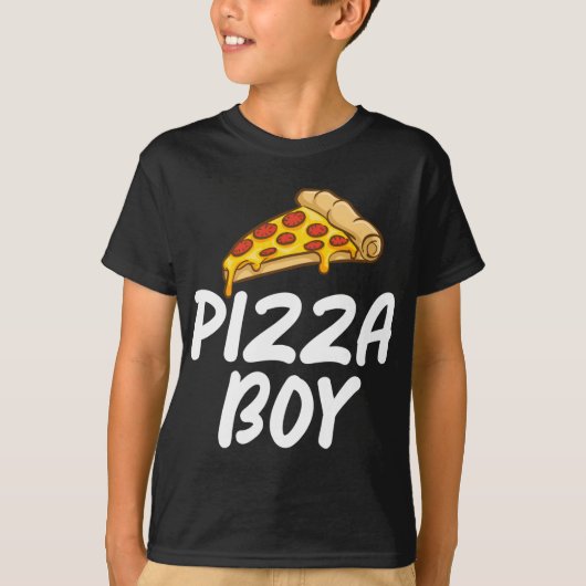 ピザボーイスナックピザローブピザ Tシャツ (正面)
