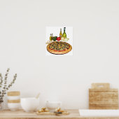 ピザポスター ポスター (キッチン)