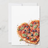 ピザマイエレガントハートイタリアンブライダルシャワー 招待状 (裏面)