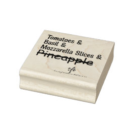 ピザマルゲリータW/Oパイナップル ラバースタンプ