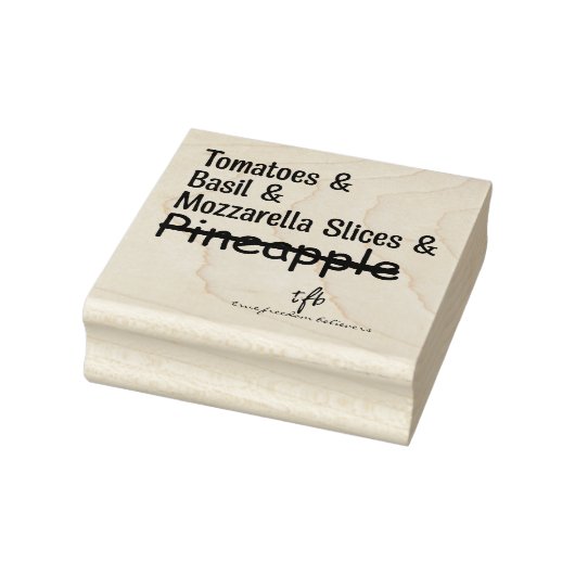 ピザマルゲリータW/Oパイナップル ラバースタンプ (スタンプ)