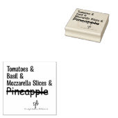 ピザマルゲリータW/Oパイナップル ラバースタンプ (押印)