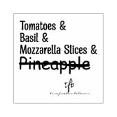 ピザマルゲリータW/Oパイナップル ラバースタンプ (インプリント)
