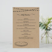 ピザメニュー (スタンド正面)