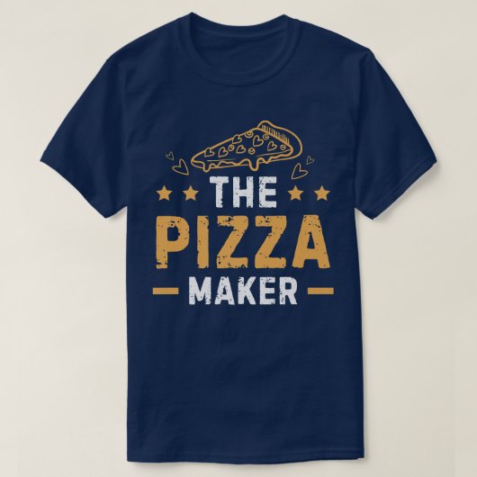 ピザメーカーおもしろいピザメーカーPiz Tシャツ (デザイン正面)