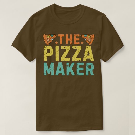 ピザメーカーおもしろいピザメーカーPiz Tシャツ (デザイン正面)