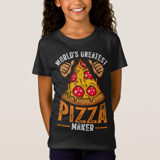 ピザメーカーベーカー世界一のピザメーカー Tシャツ (正面)