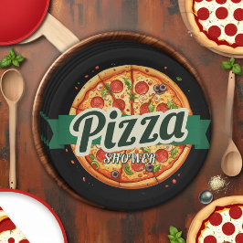 ピザモダンパーティーベビーシャワー ペーパープレート