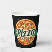 ピザモダンパーティーベビーシャワー 紙コップ (正面)
