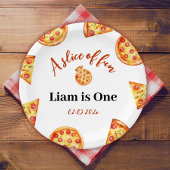 ピザモダンパーティー誕生日 ペーパープレート