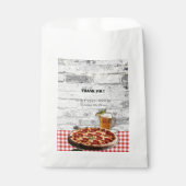 ピザモダン+ビールブリック赤ちゃんシャワー フェイバーバッグ (正面)