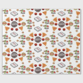 ピザラッピング光沢紙 ラッピングペーパー (フラット)