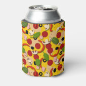 ピザラバーおもしろいモノグラム 缶クーラー (缶裏面)