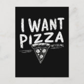 ピザラバーおもしろい引用文 ポストカード (正面)
