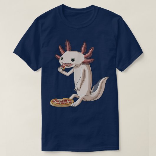 ピザラバーアおもしろいクソロトル Tシャツ (デザイン正面)