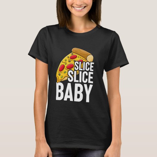 ピザラバースライスベビー Tシャツ (正面)