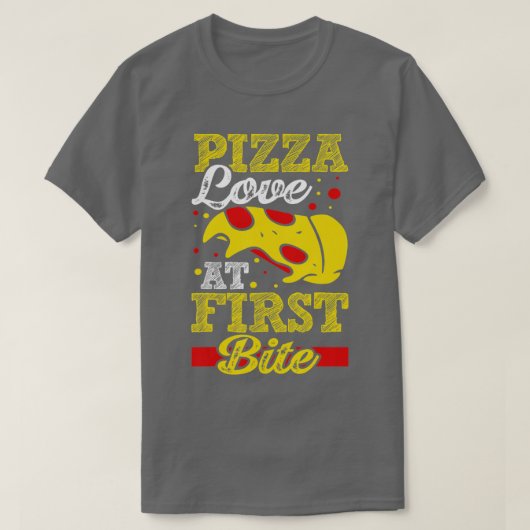 ピザラブアットファースト Tシャツ (デザイン正面)