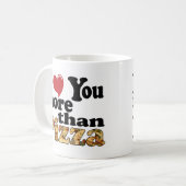 ピザラブ コーヒーマグカップ (正面左)