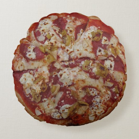 ピザルスティカ装飾用クッション ラウンドクッション (正面)