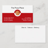 ピザレイタリアンストモダンラン名刺 名刺 (正面/裏面)